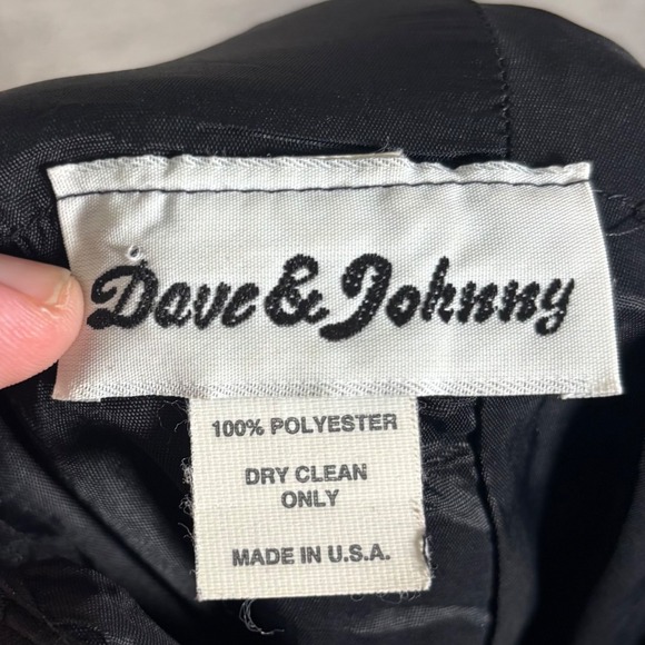 Vintage Dave & Johnny Mesh Cutout Dress Size S Black Halter Beaded Evening Gown - Picture 9 of 13